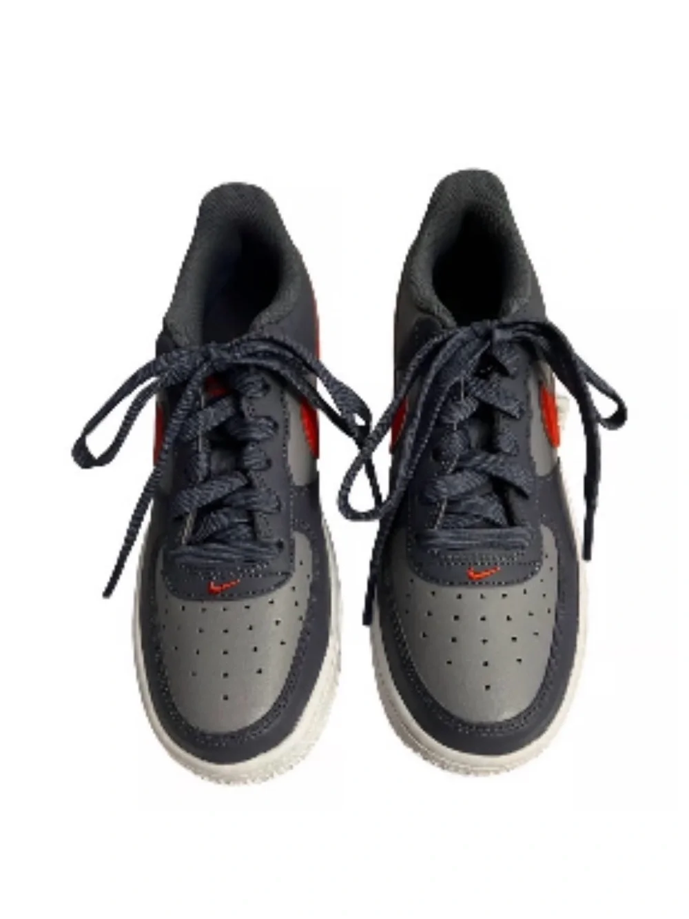 Nike Air Force 1 GS Red & Grey Low Top Sneakers Boys Size 3.5Y NWOT